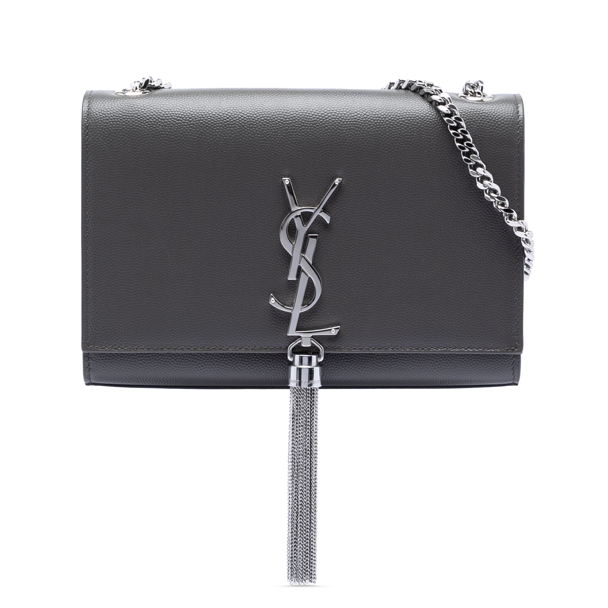 Classic Monogram Tassel Crossbody Bag Leather Small