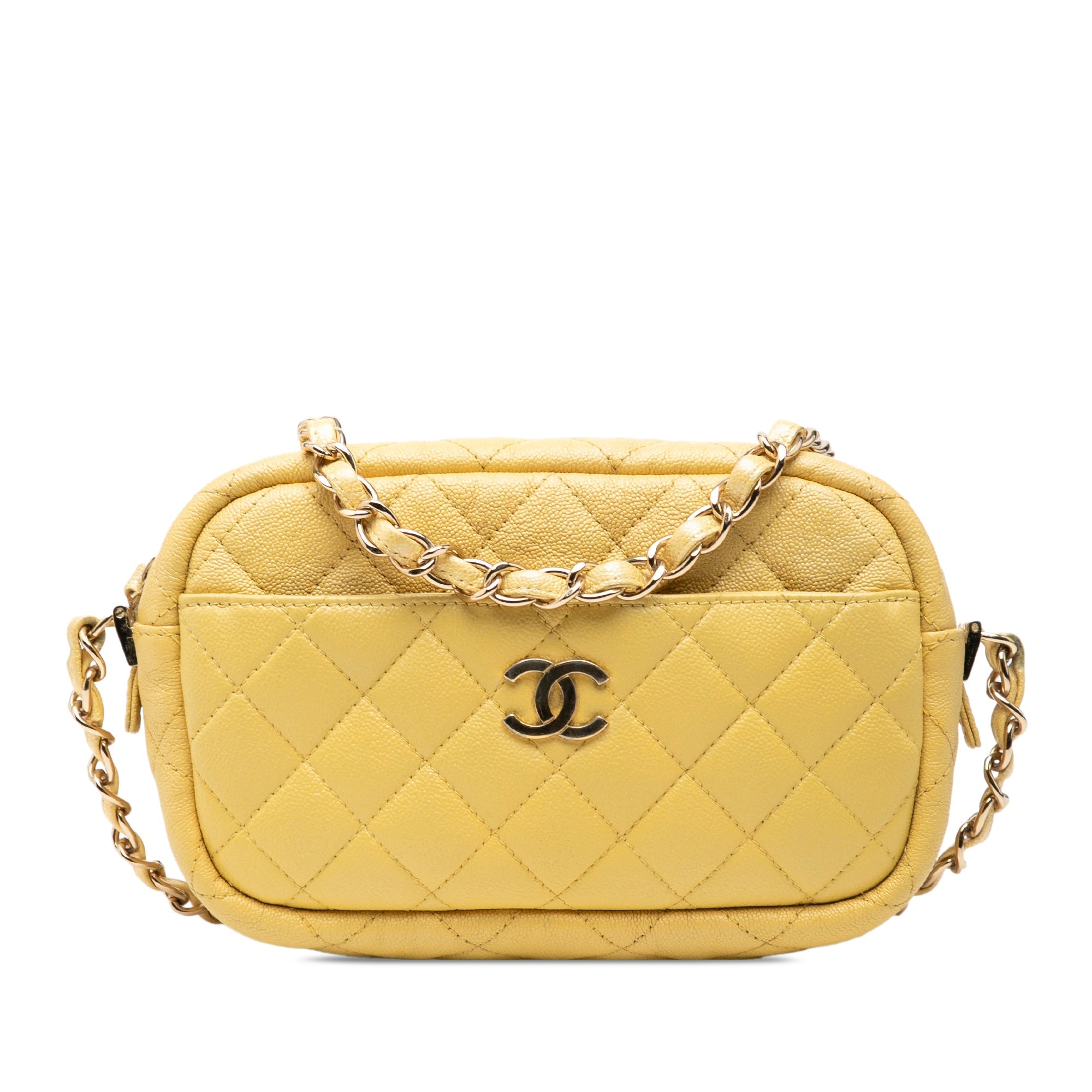 Camera Case Bag Quilted Caviar Mini