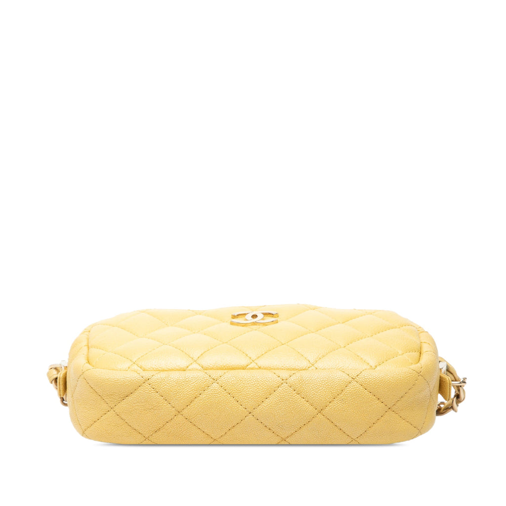 Camera Case Bag Quilted Caviar Mini