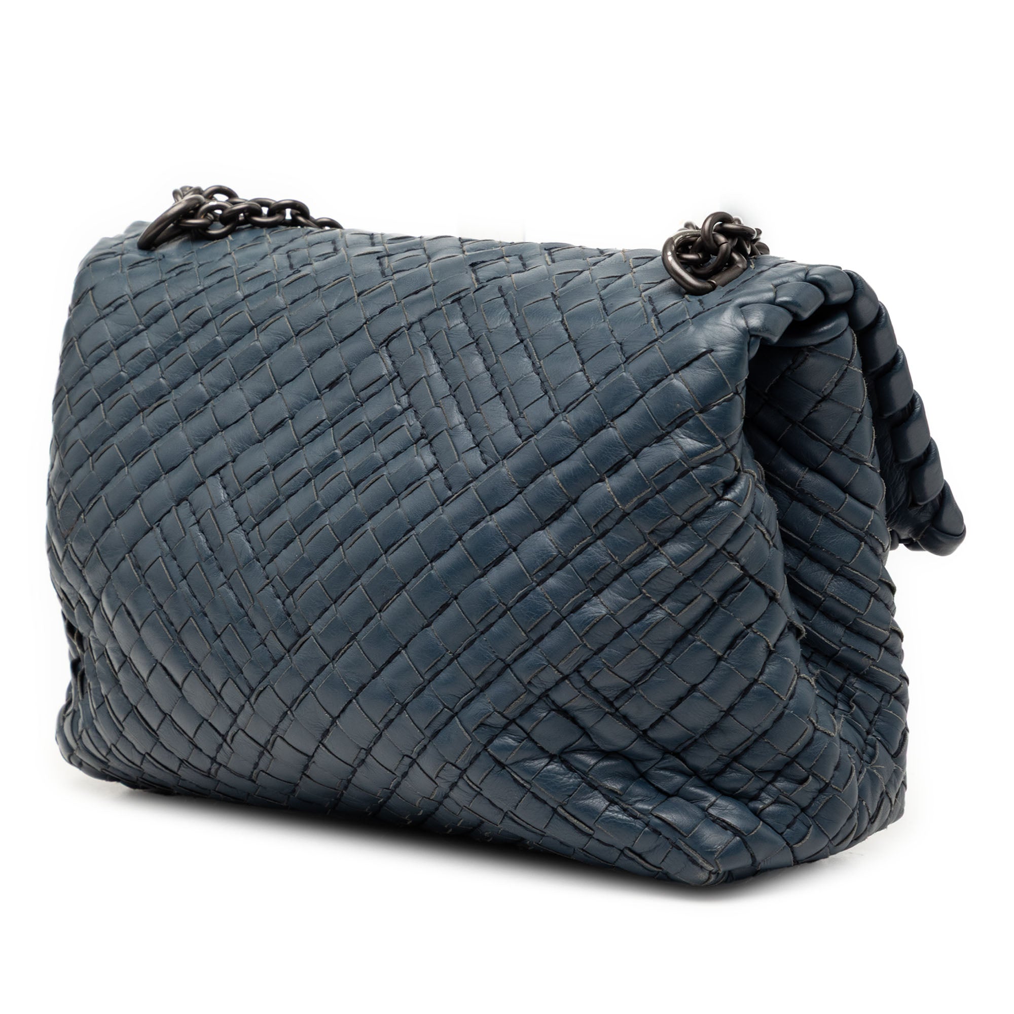 Olimpia Crossbody Bag Stitched Intrecciato Nappa Small
