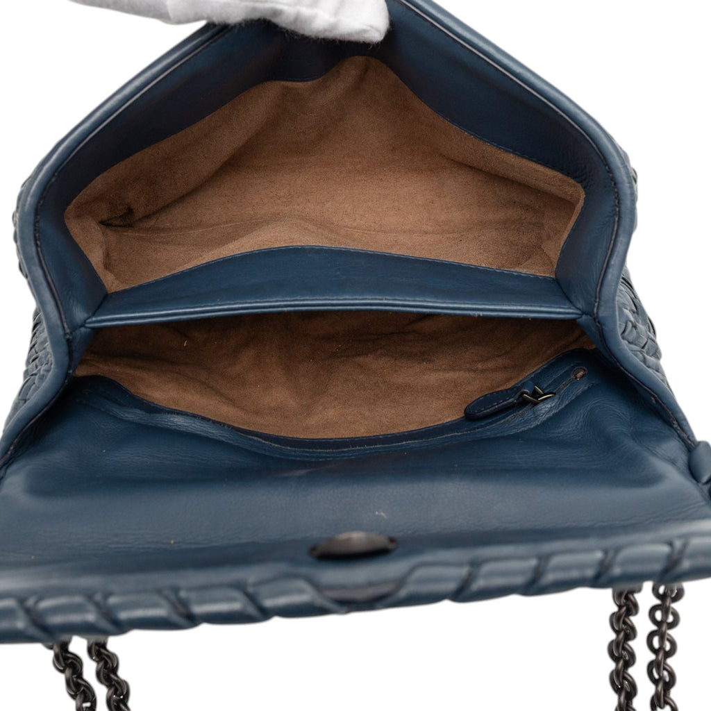 Olimpia Crossbody Bag Stitched Intrecciato Nappa Small