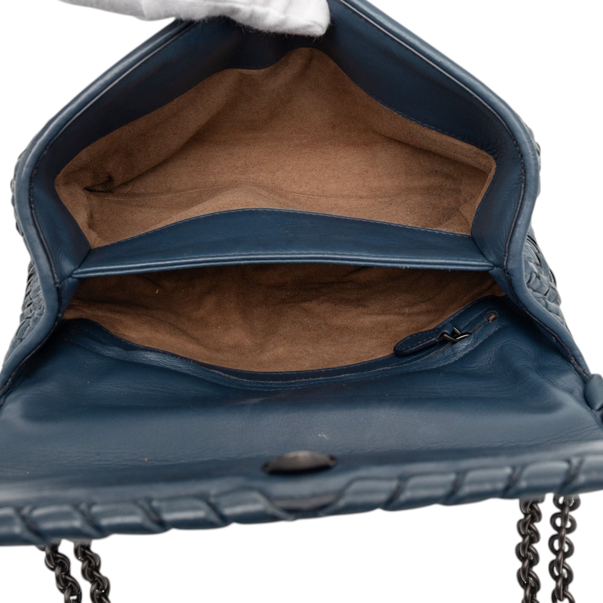 Olimpia Crossbody Bag Stitched Intrecciato Nappa Small