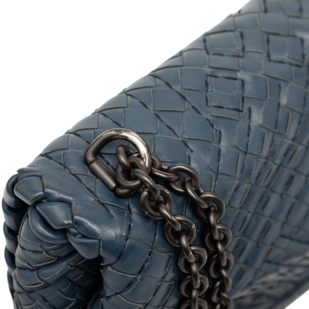 Olimpia Crossbody Bag Stitched Intrecciato Nappa Small