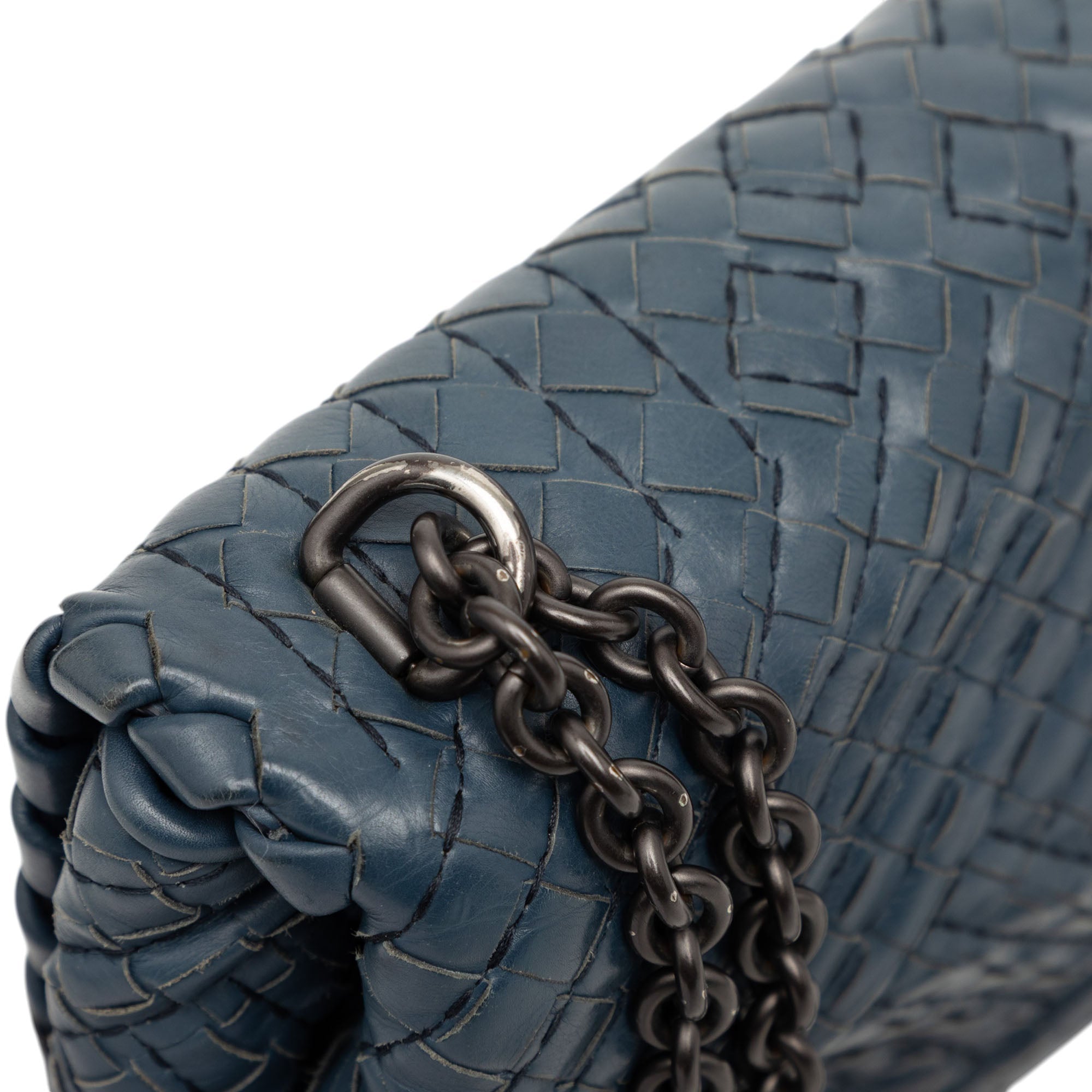 Olimpia Crossbody Bag Stitched Intrecciato Nappa Small