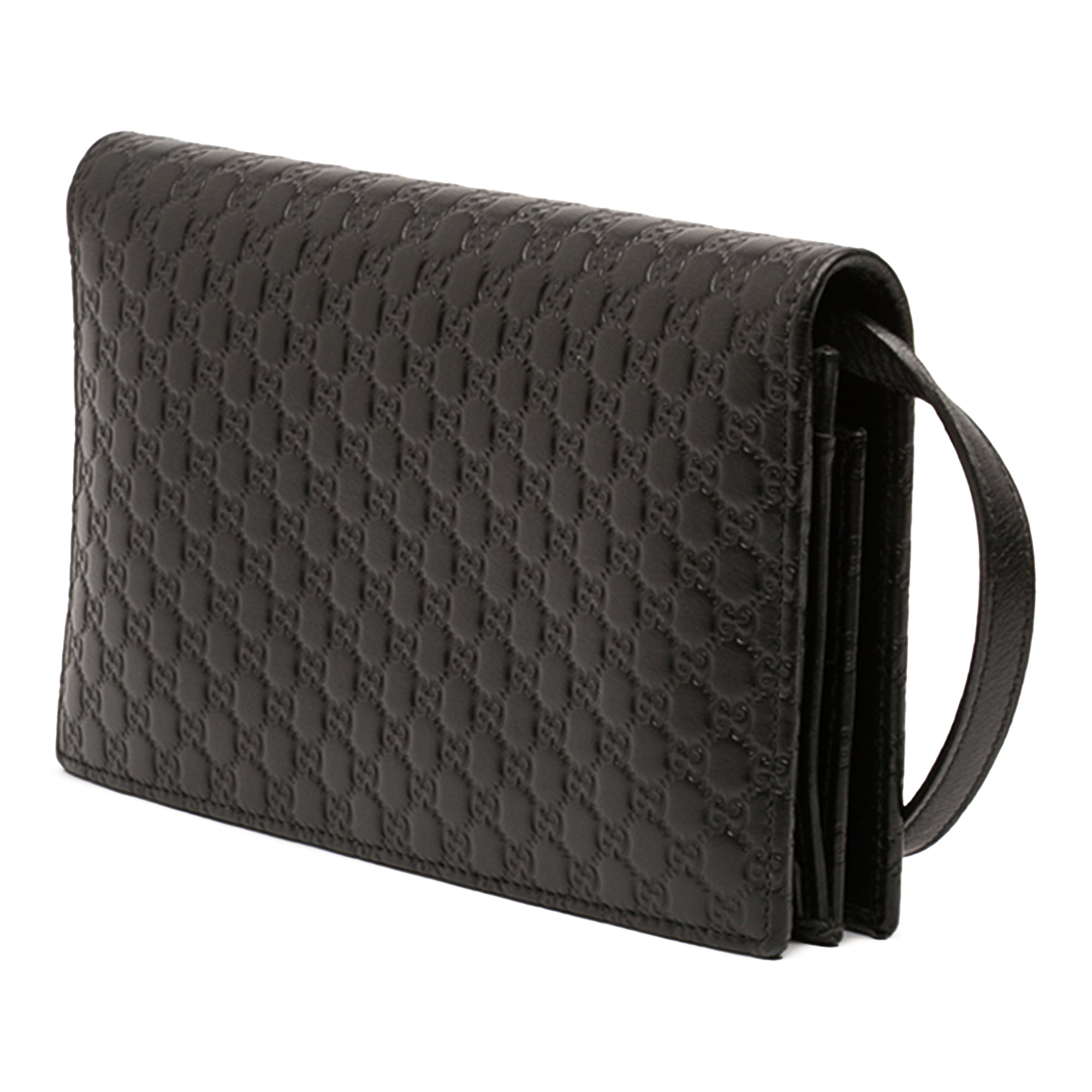 Wallet on Strap Microguccissima Leather