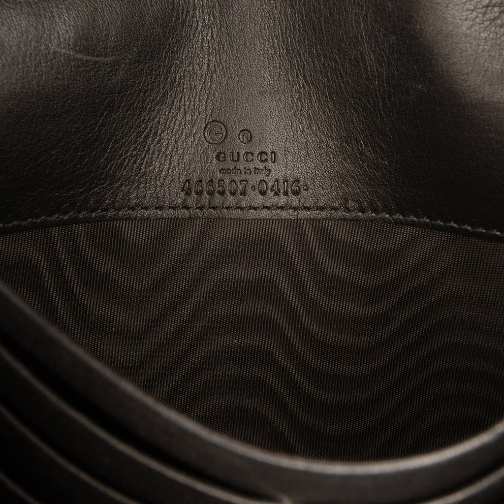 Wallet on Strap Microguccissima Leather