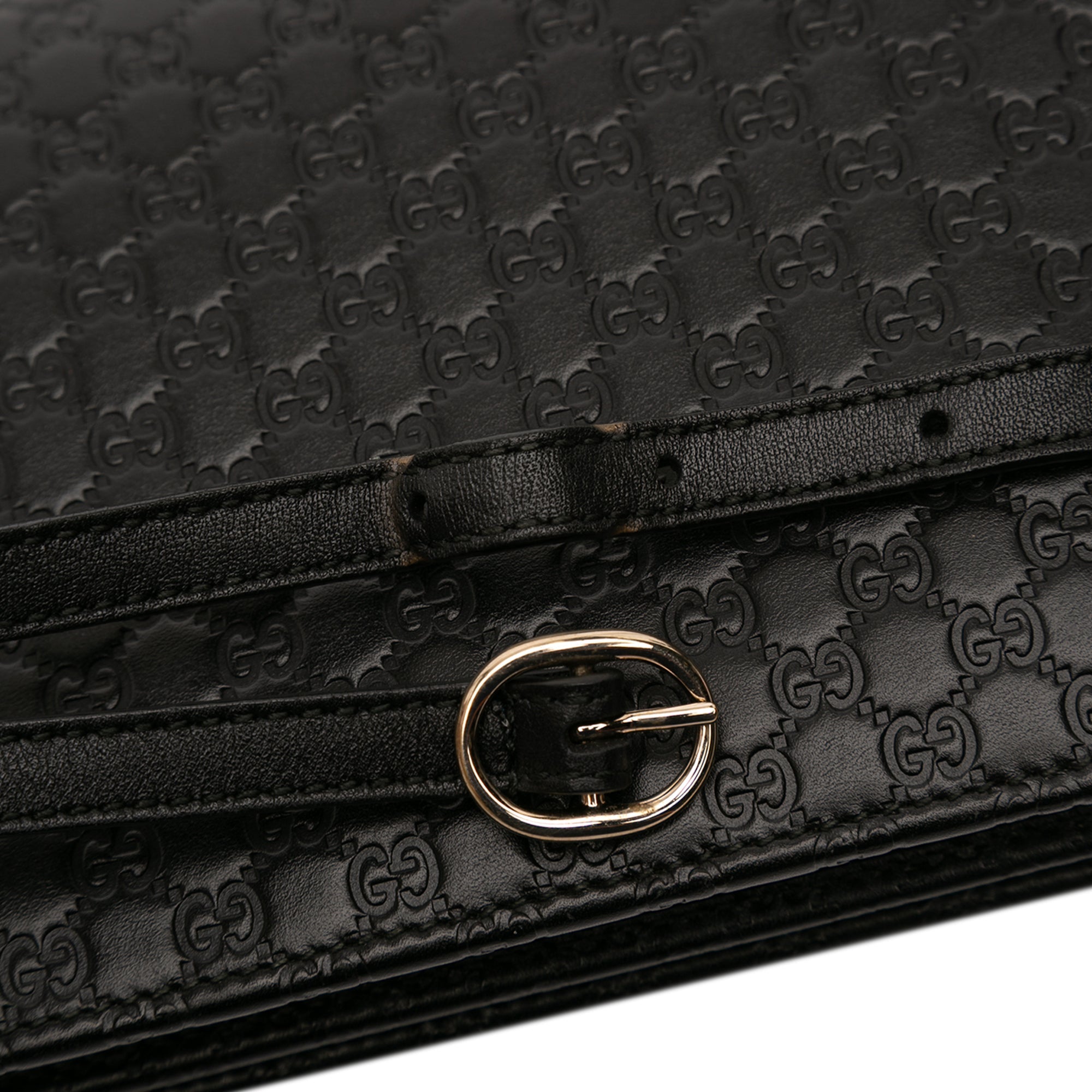 Wallet on Strap Microguccissima Leather