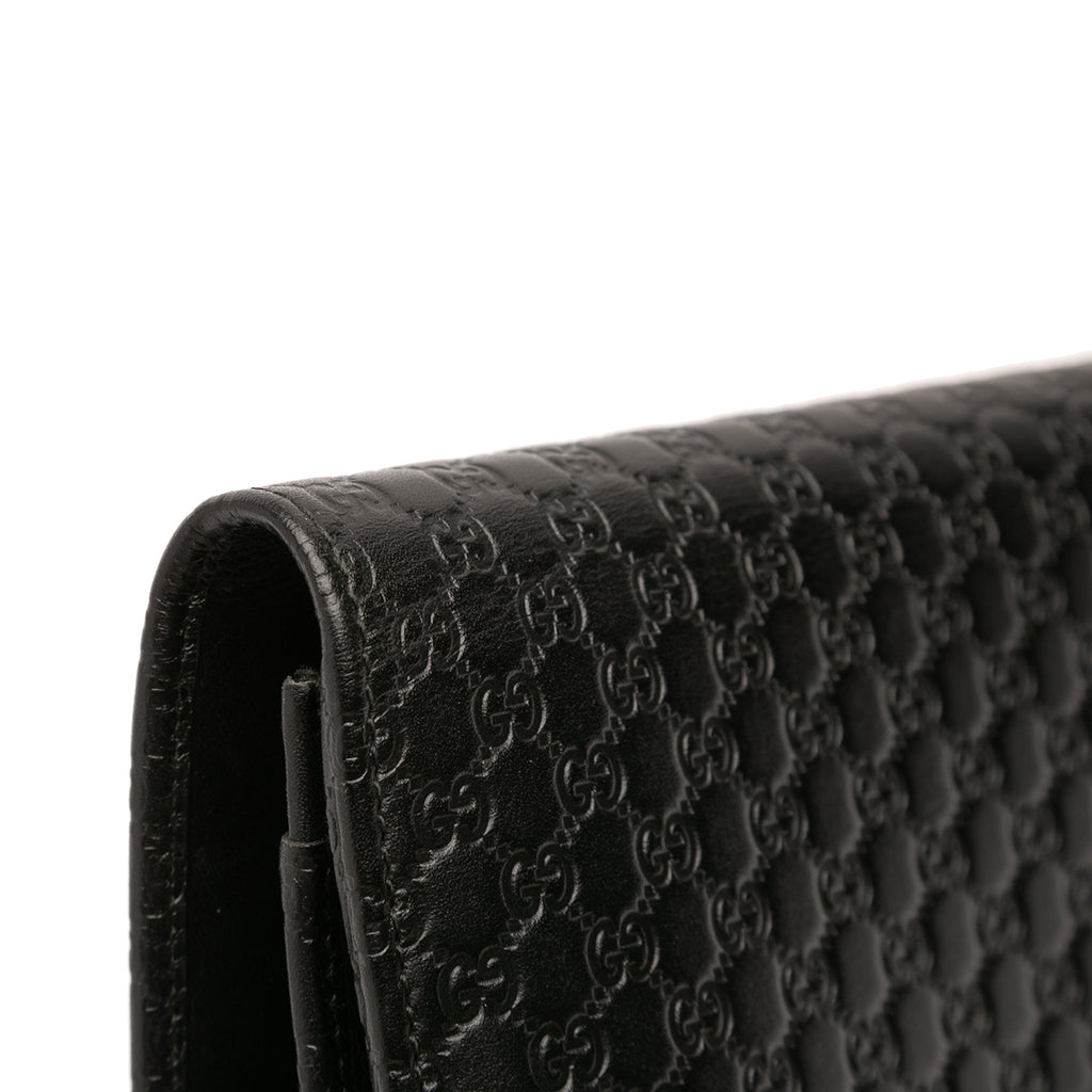 Wallet on Strap Microguccissima Leather