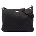 Zip Top Messenger Bag GG Coated Canvas Large