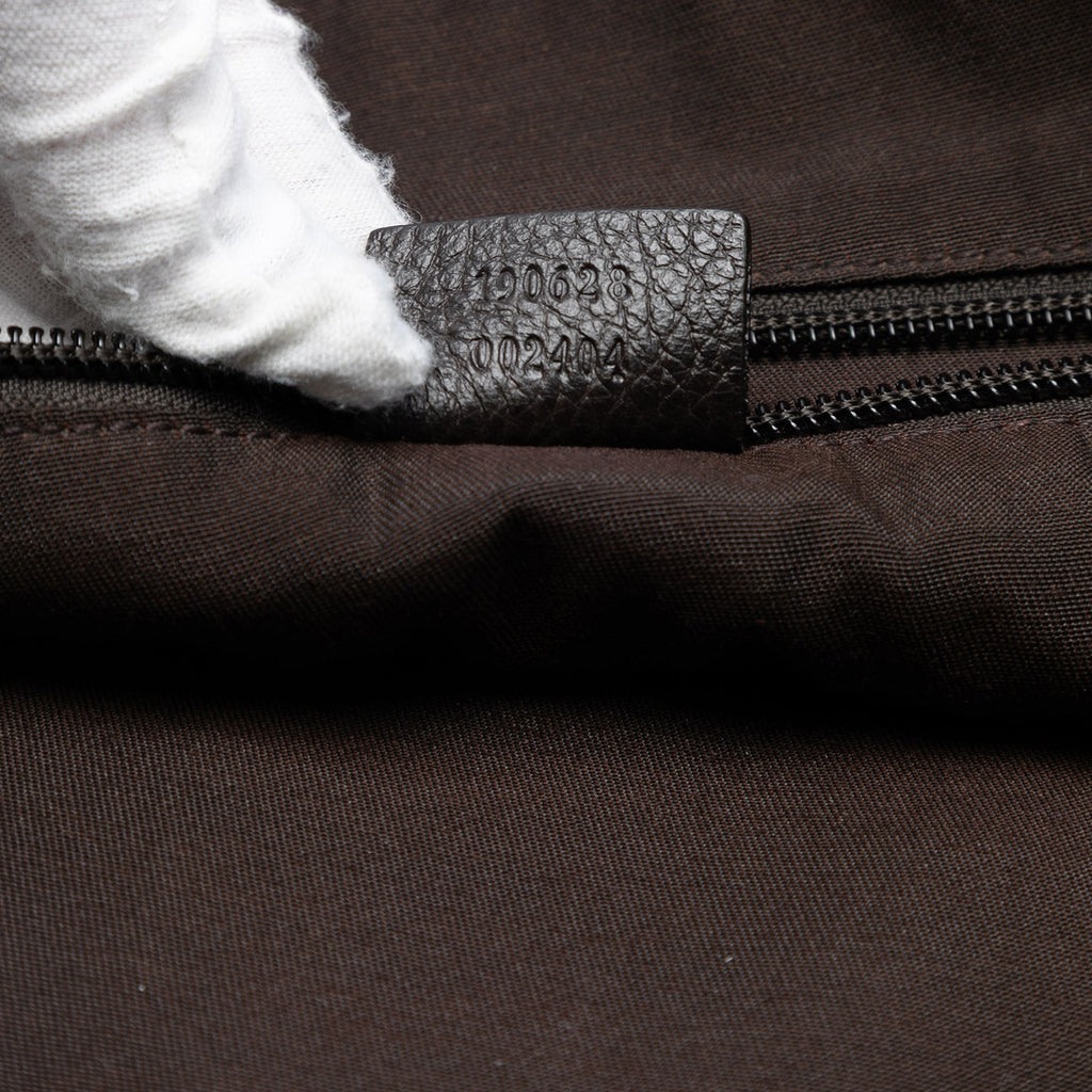 Zip Top Messenger Bag GG Coated Canvas Large