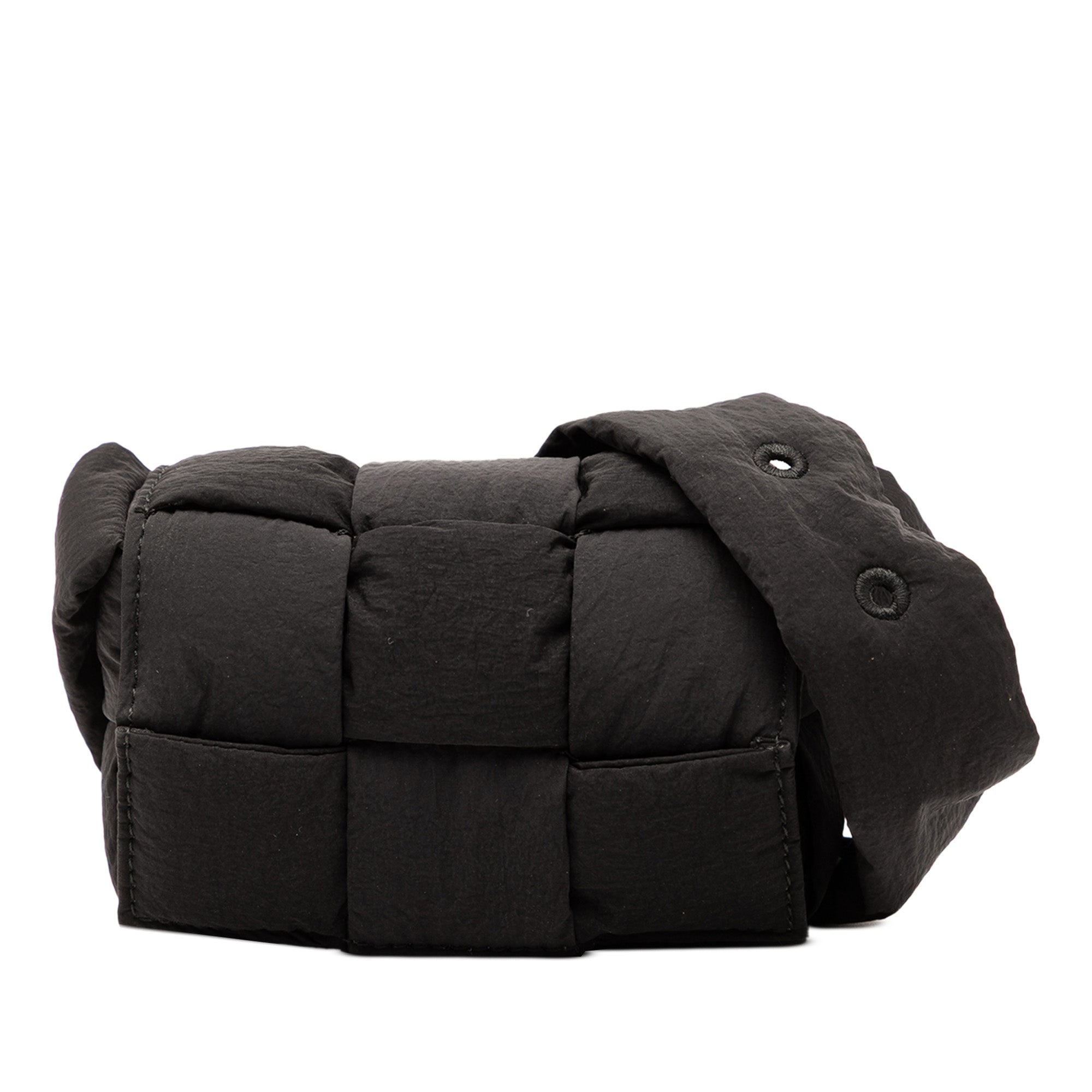 Padded Tech Cassette Crossbody Bag Intrecciato Nylon