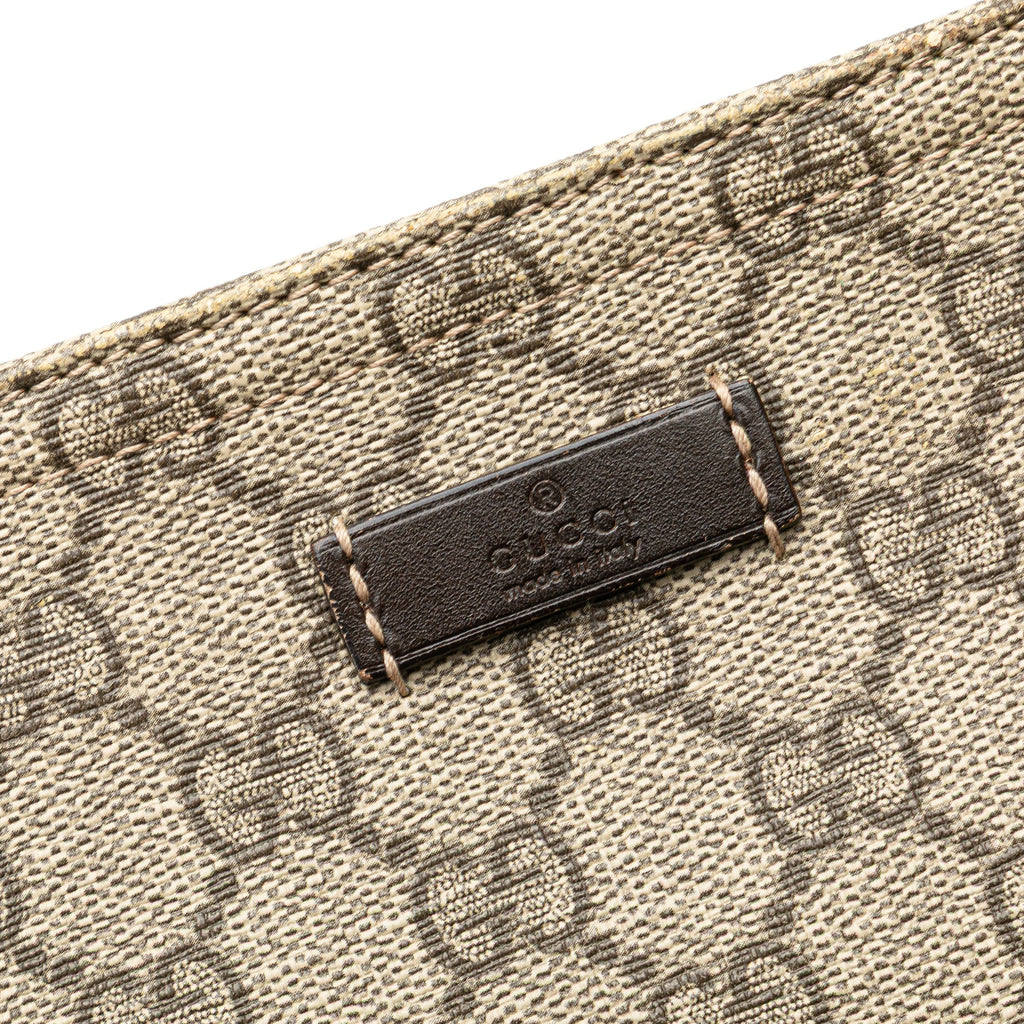 Zip Top Messenger Bag GG Coated Canvas Large