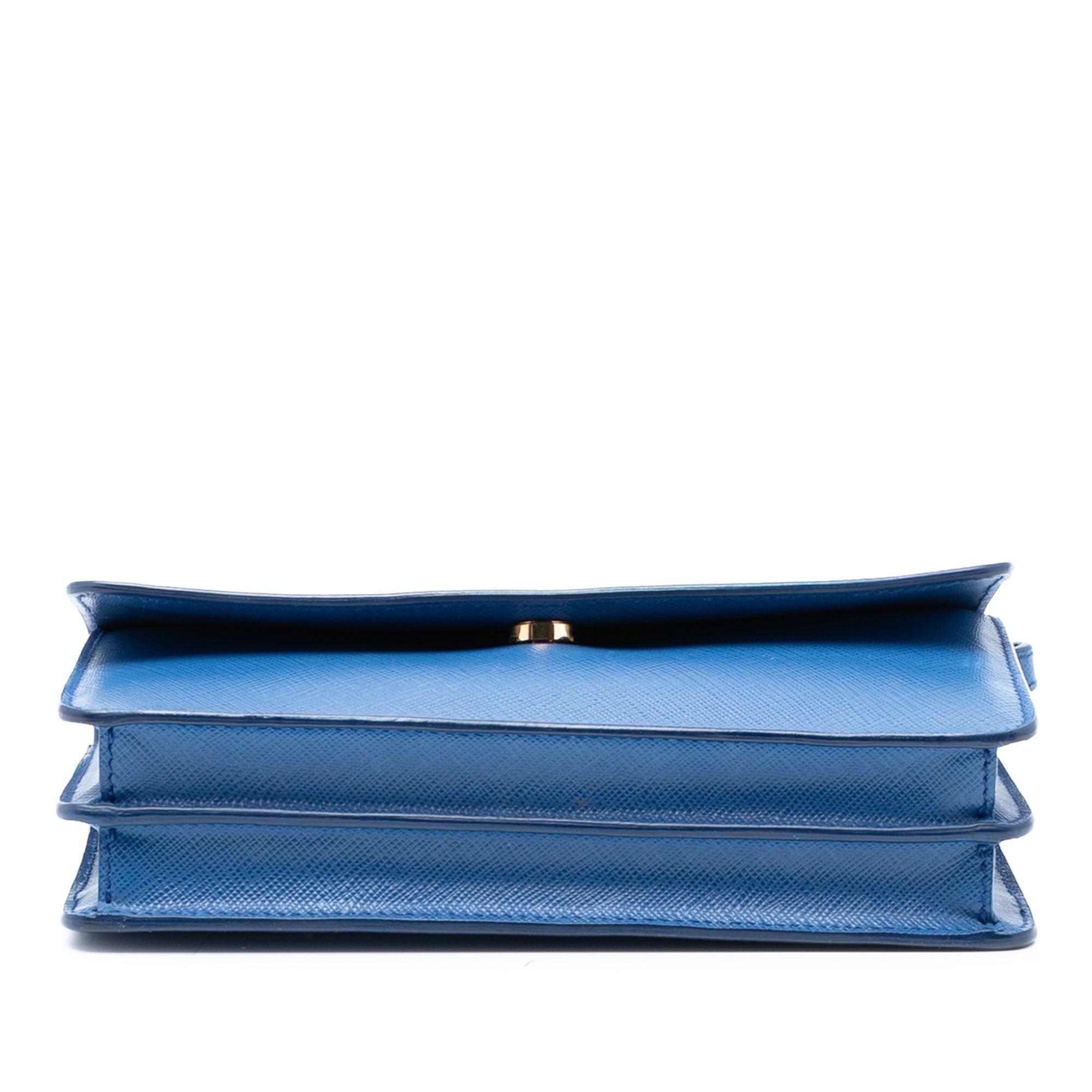 Wallet on Strap Saffiano Leather Small