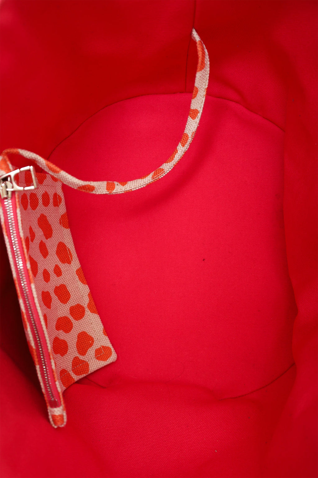 Hermès Kids Line Orange Canvas Animal Print Tote With Pouch