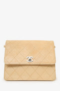 Pre-Loved Chanel™ Beige Quilted CC Shoulder Bag