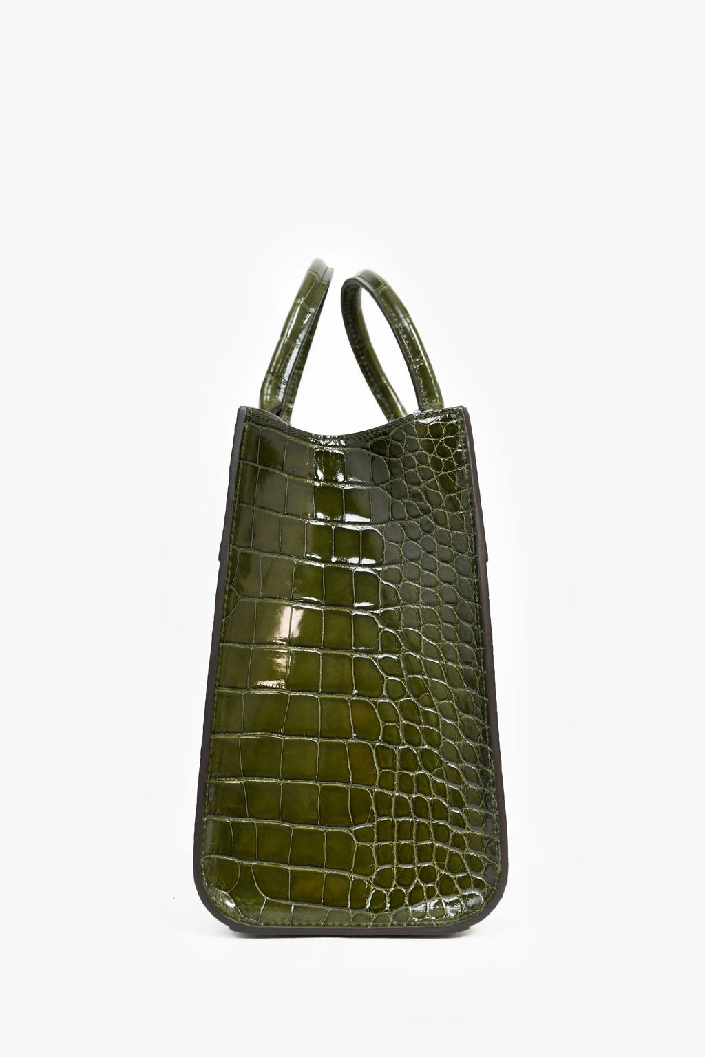 Louis Vuitton Green Alligator Mississippiensis City Steamer MM Top Handle With Strap