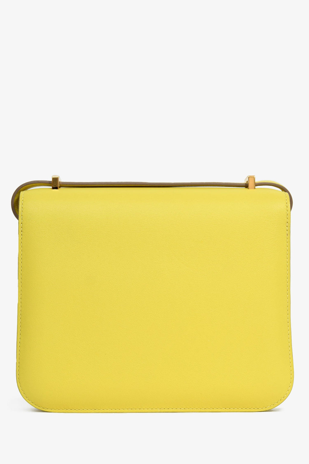 Hermès 2019 Lime Swift Leather Mini Constance 18 GHW