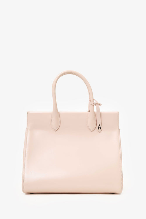 Alaïa Pink Leather Folded Top Handle With Strap