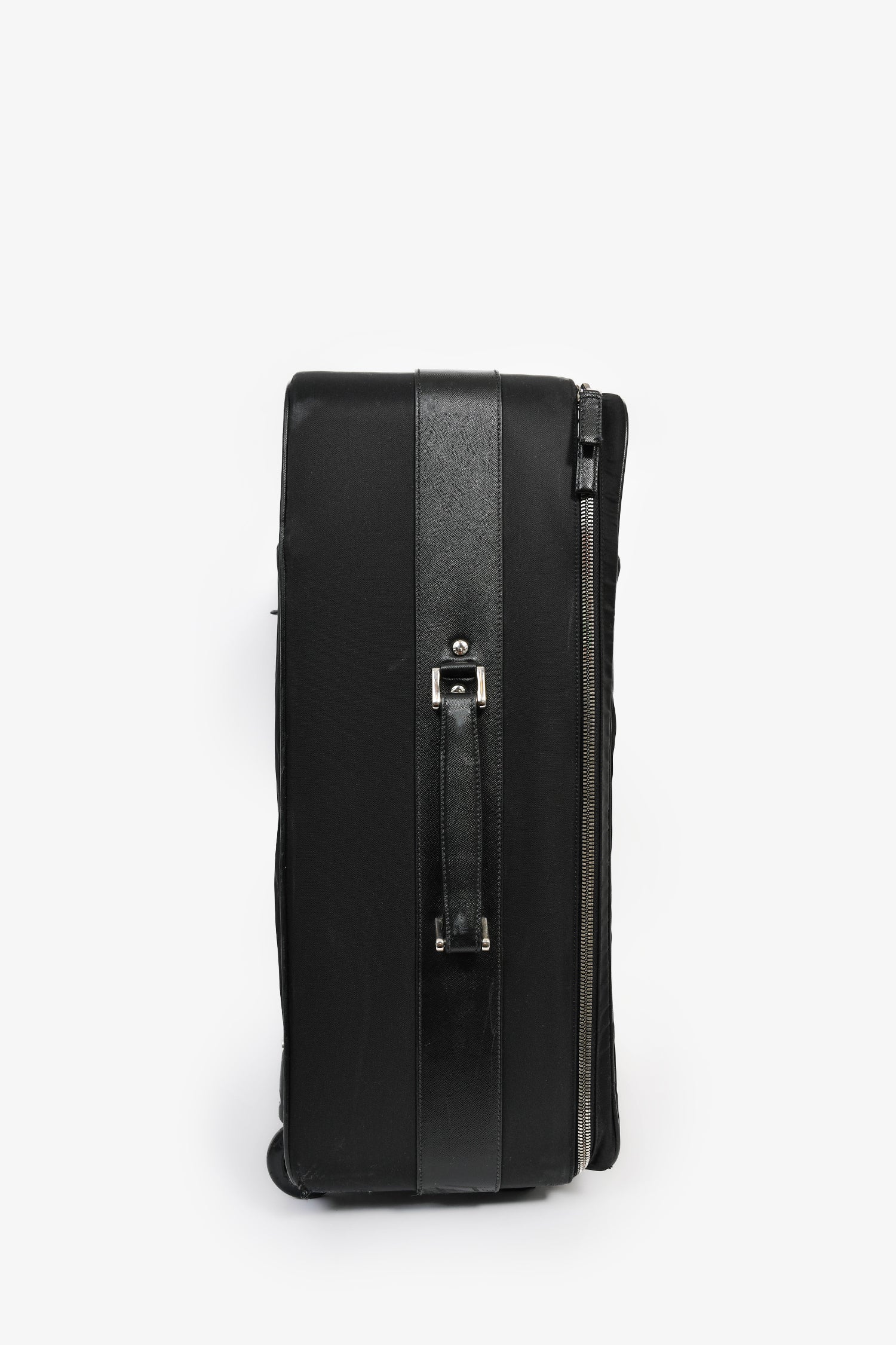 Prada Black Nylon 22" Roller Suitcase