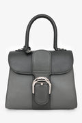 Delvaux Grey Brillant Mini S Box Calf with Strap