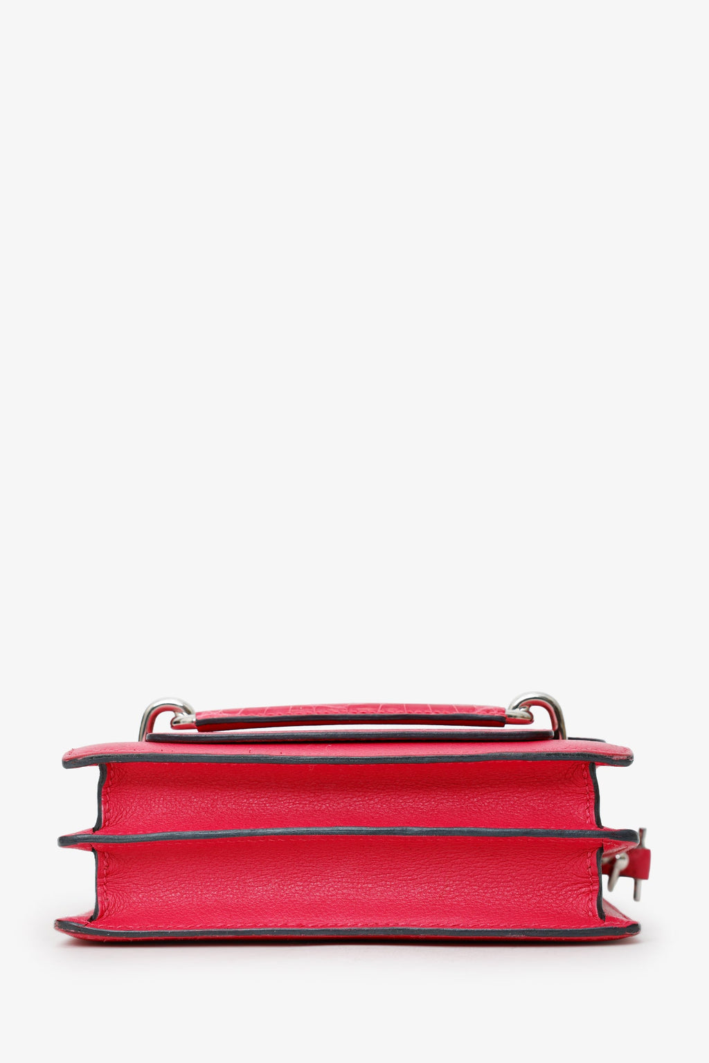 Hermès Pink Evercolour & Alligator Mini Sac Roulis Touch 18
