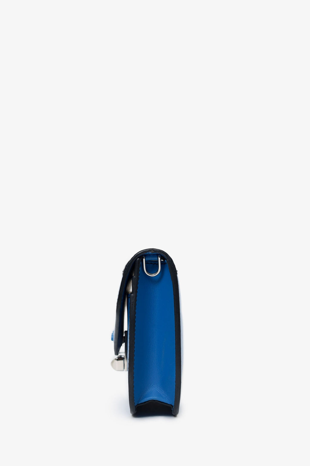 Prada Blue/Black Leather 'Sybille' Crossbody Bag