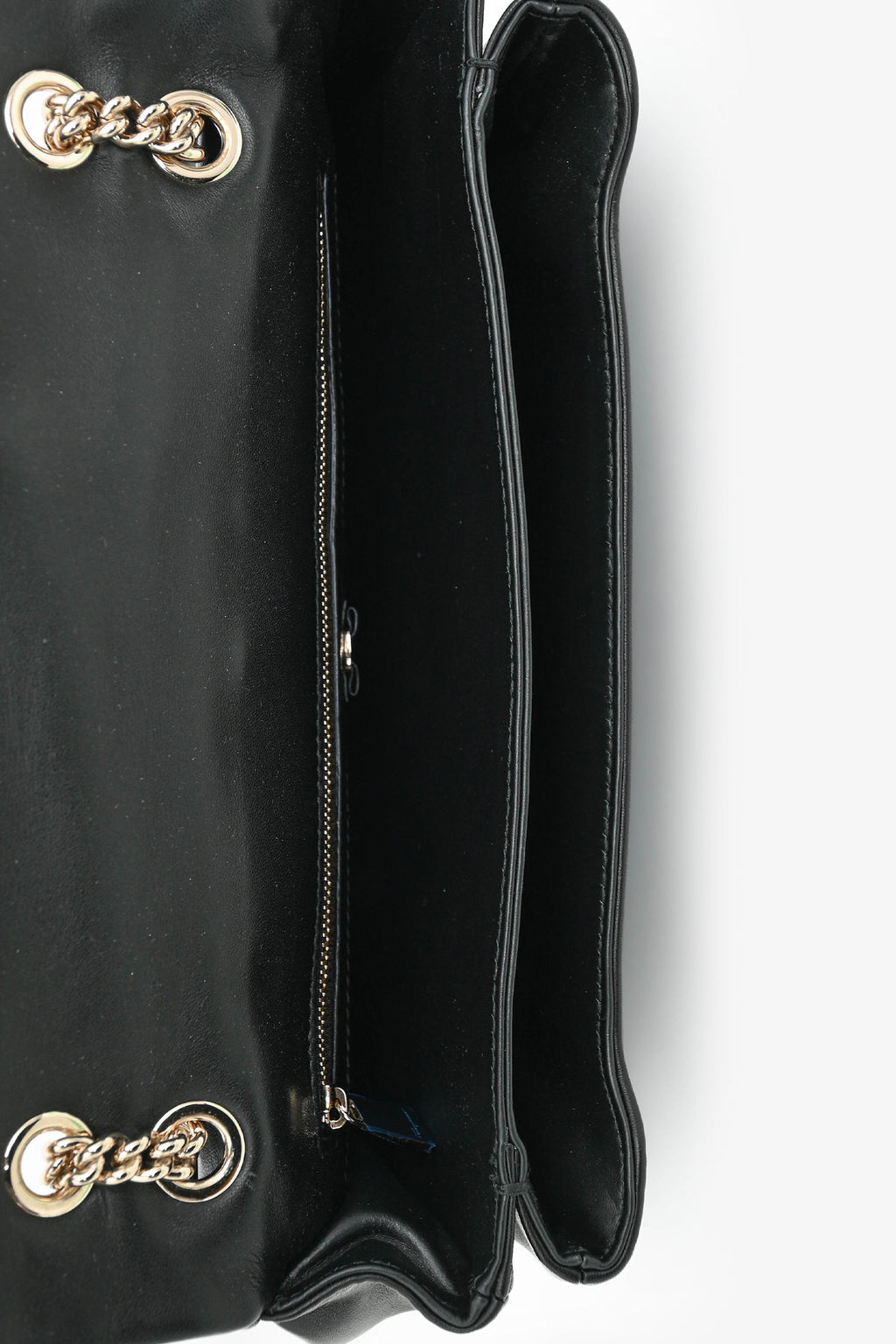 Salvatore Ferragamo Black Quilted Leather Vera Bow Shoulder Bag