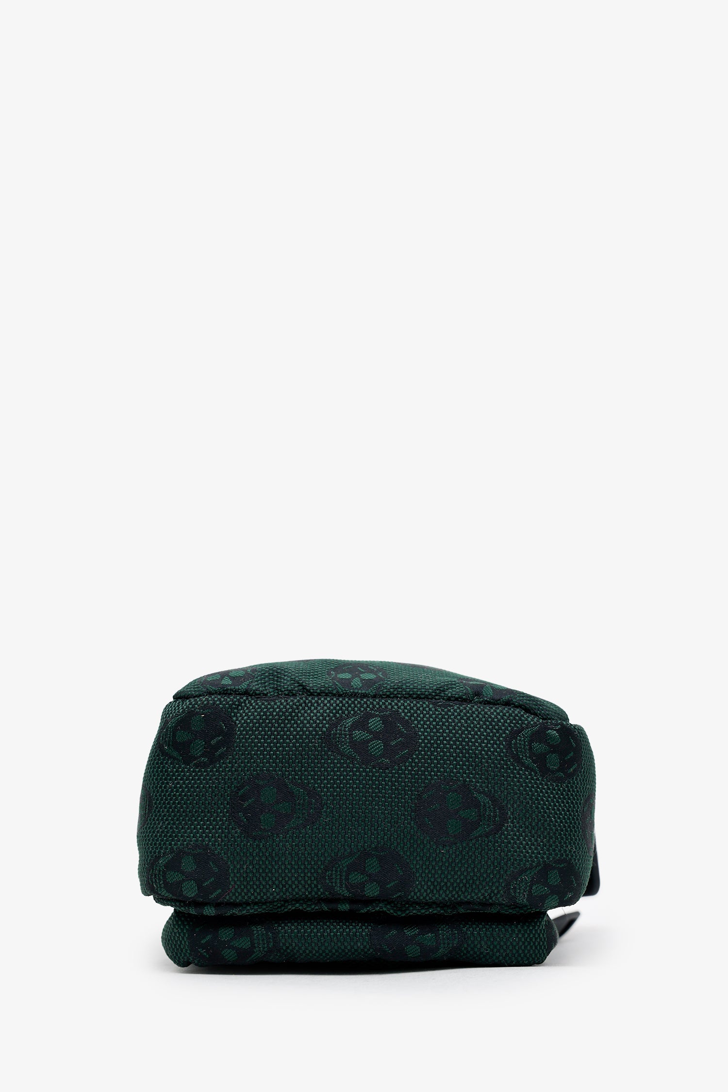 Alexander McQueen Green/Black Canvas Skull Messenger Bag