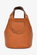 Hermès 2022 Gold Barenia Leather 'In-the-Loop' 18 Top Handle Bag