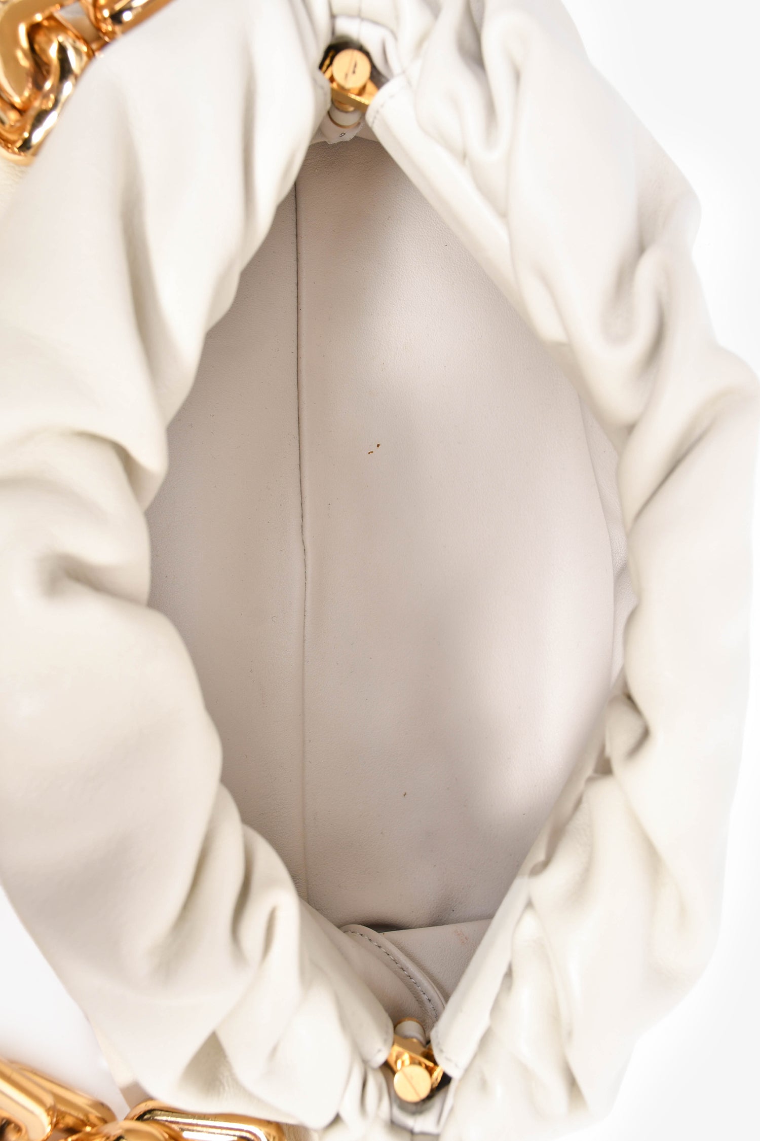 Bottega Veneta Beige Chain Pouch Bag