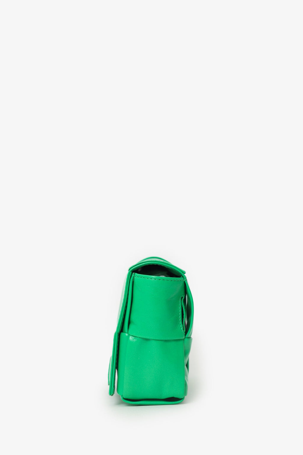 Bottega Veneta Green Leather Cassette Bag