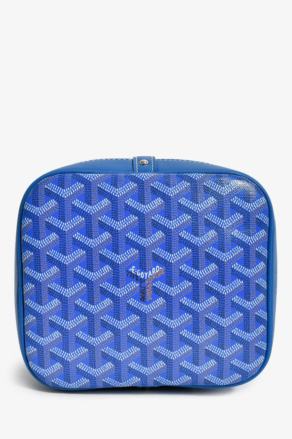 Goyard Blue Goyardine Petit Flot Bucket Bag