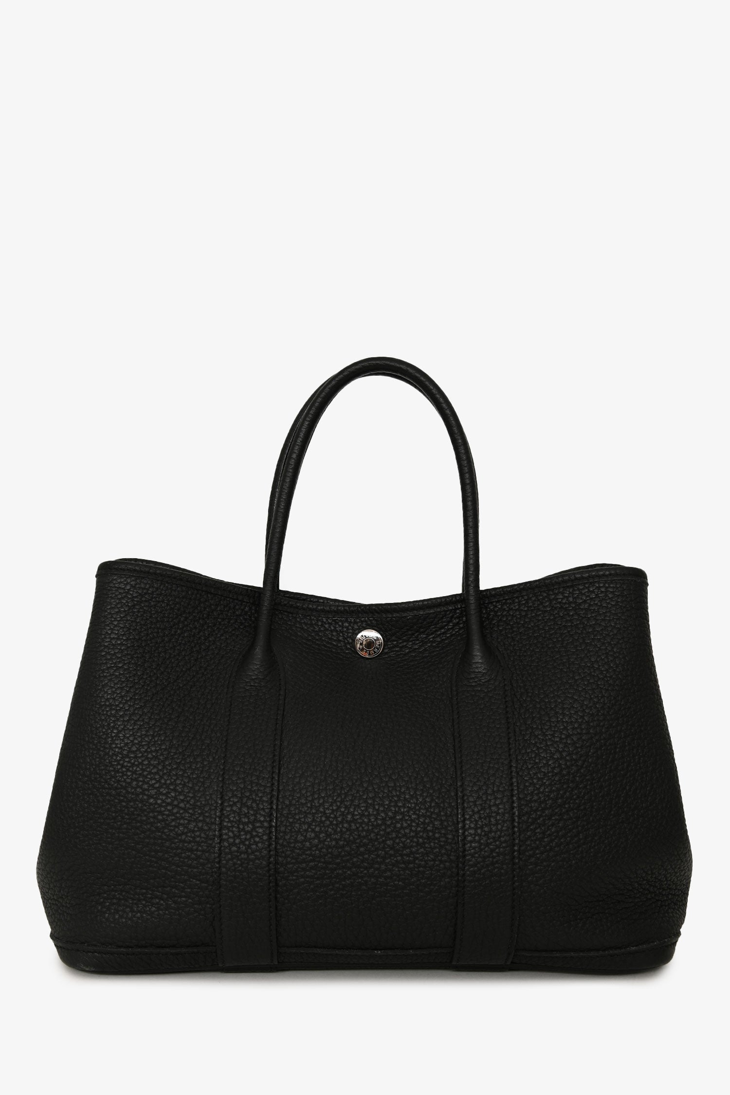 Hermès Black Negonda Leather Garden Party 30