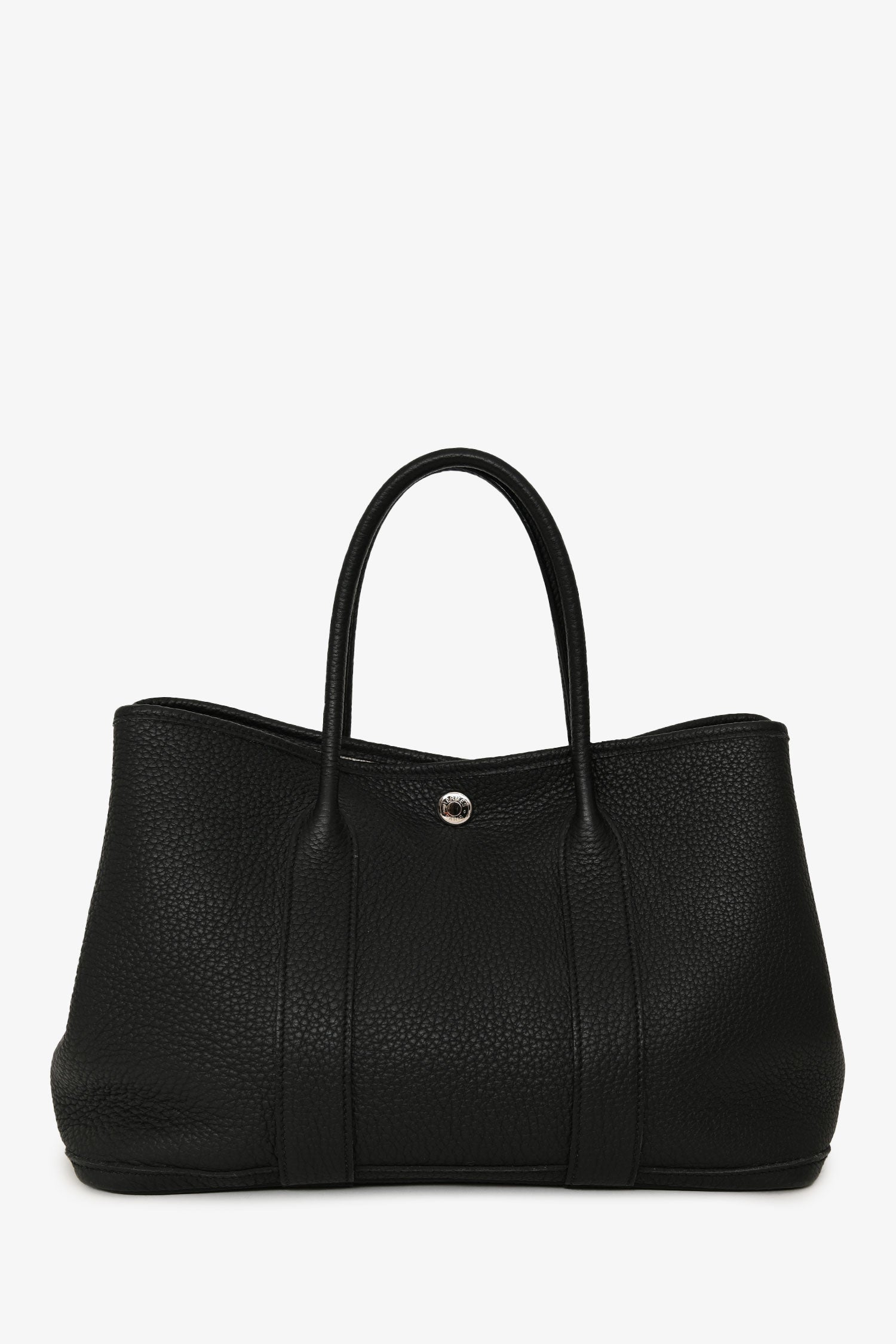 Hermès Black Negonda Leather Garden Party 30
