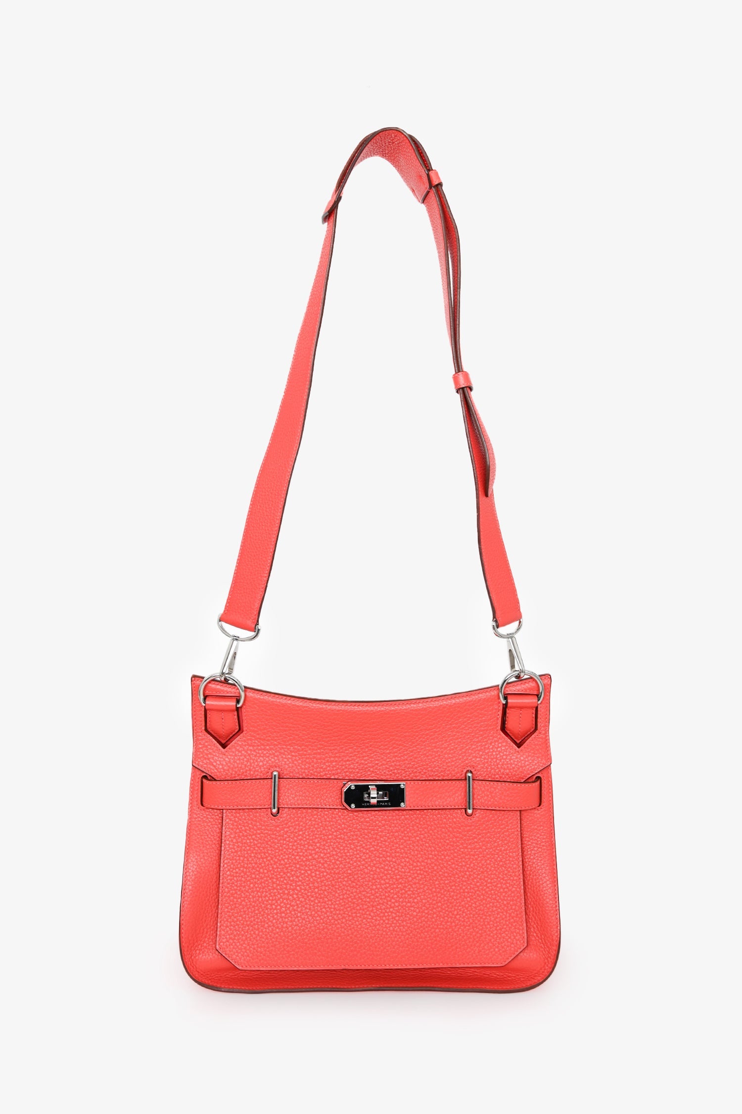 Hermès 2015 Orange Clemence Leather Jypsiere 31