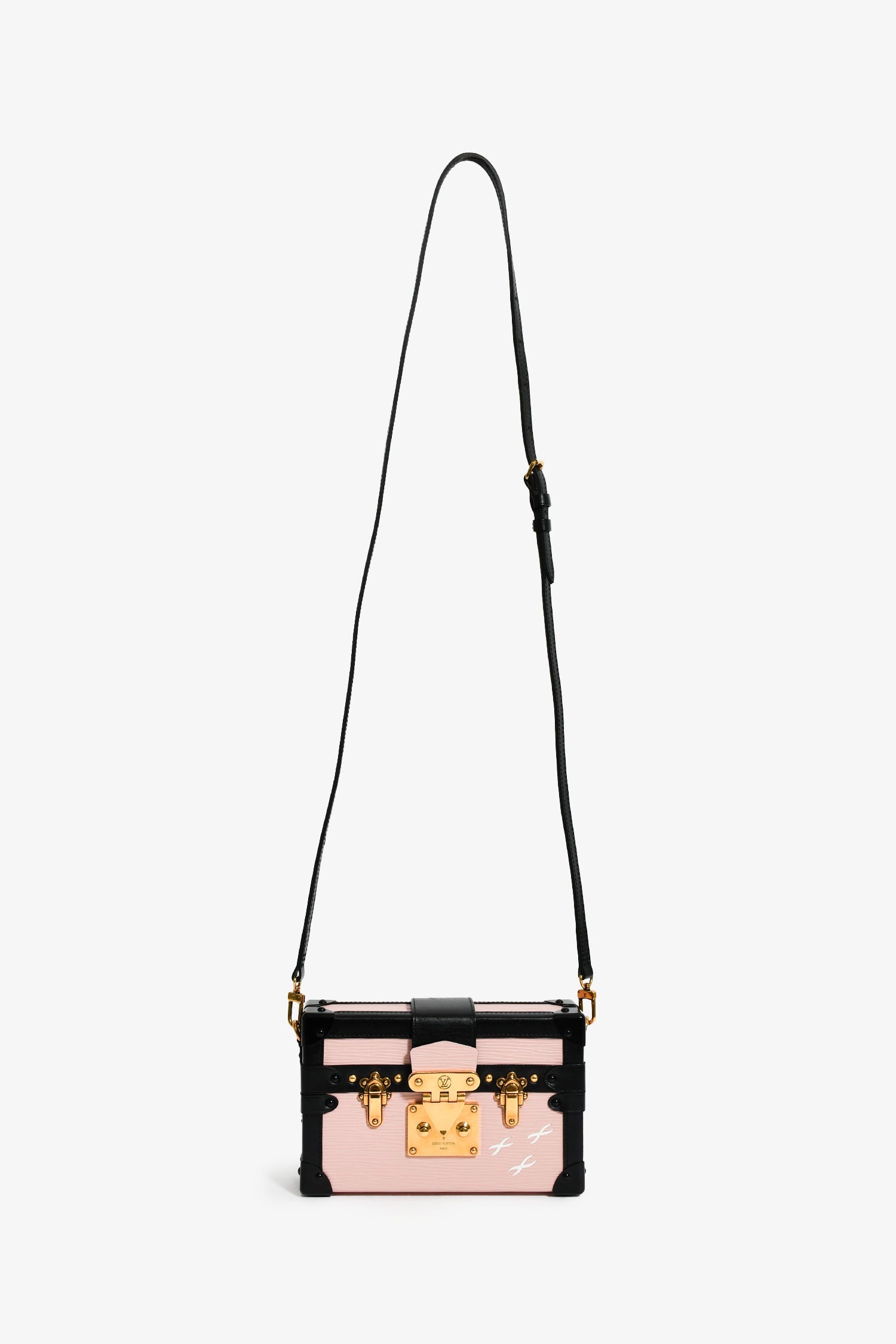 Louis Vuitton Pink Epi Leather 'Petit Malle' with Strap