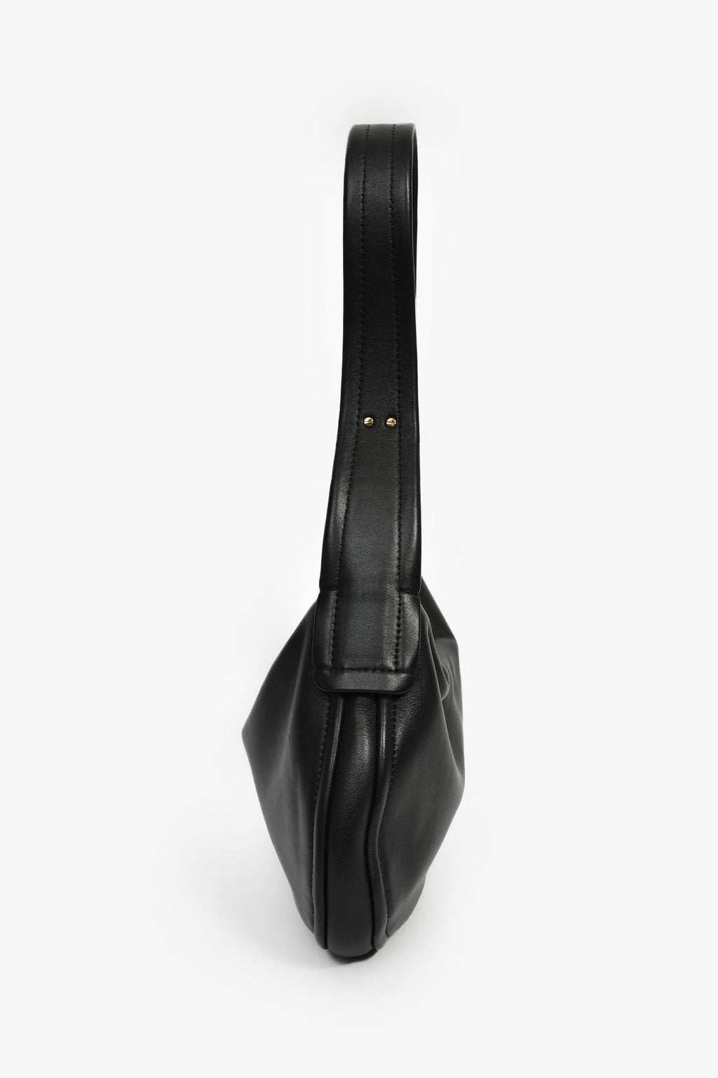 Valentino Black Leather 'Go-Hobo' Small Shoulder Bag