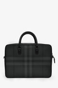 Burberry Black Leather 'Ainsworth' Briefcase With Strap