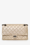 Pre-Loved Chanel™ 2012-13 Beige Metallic Aged Calfskin 2.55 Reissue Flap Bag