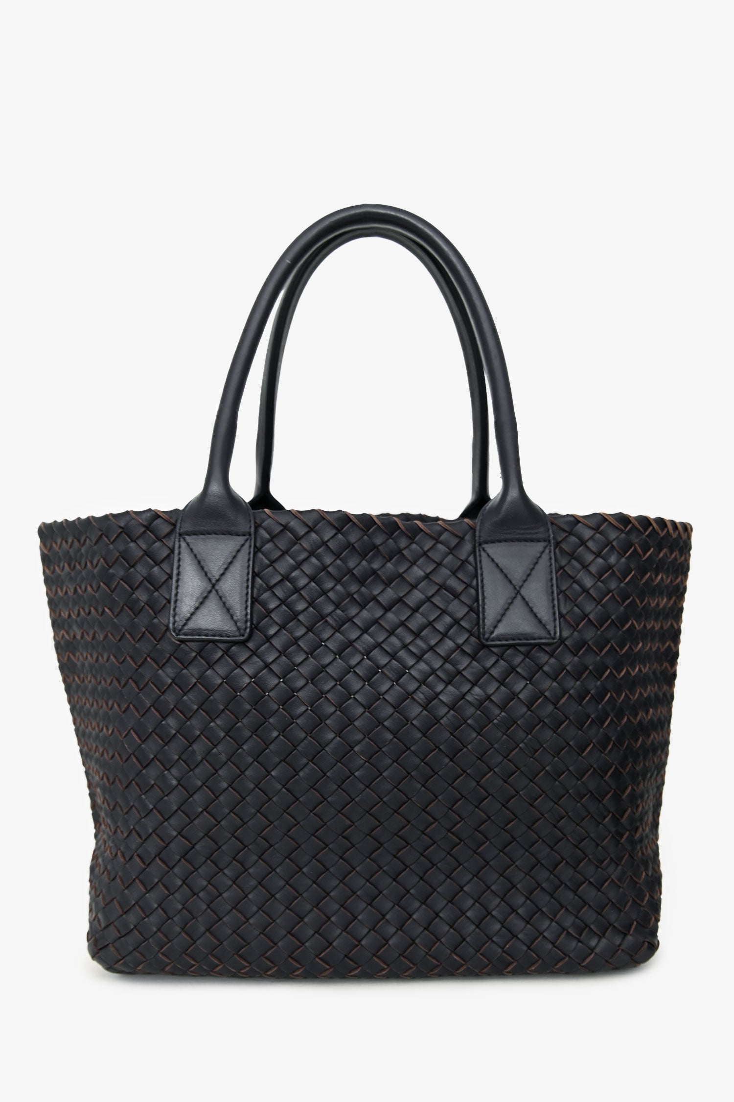 Bottega Veneta Dark Purple Intrecciato Tote