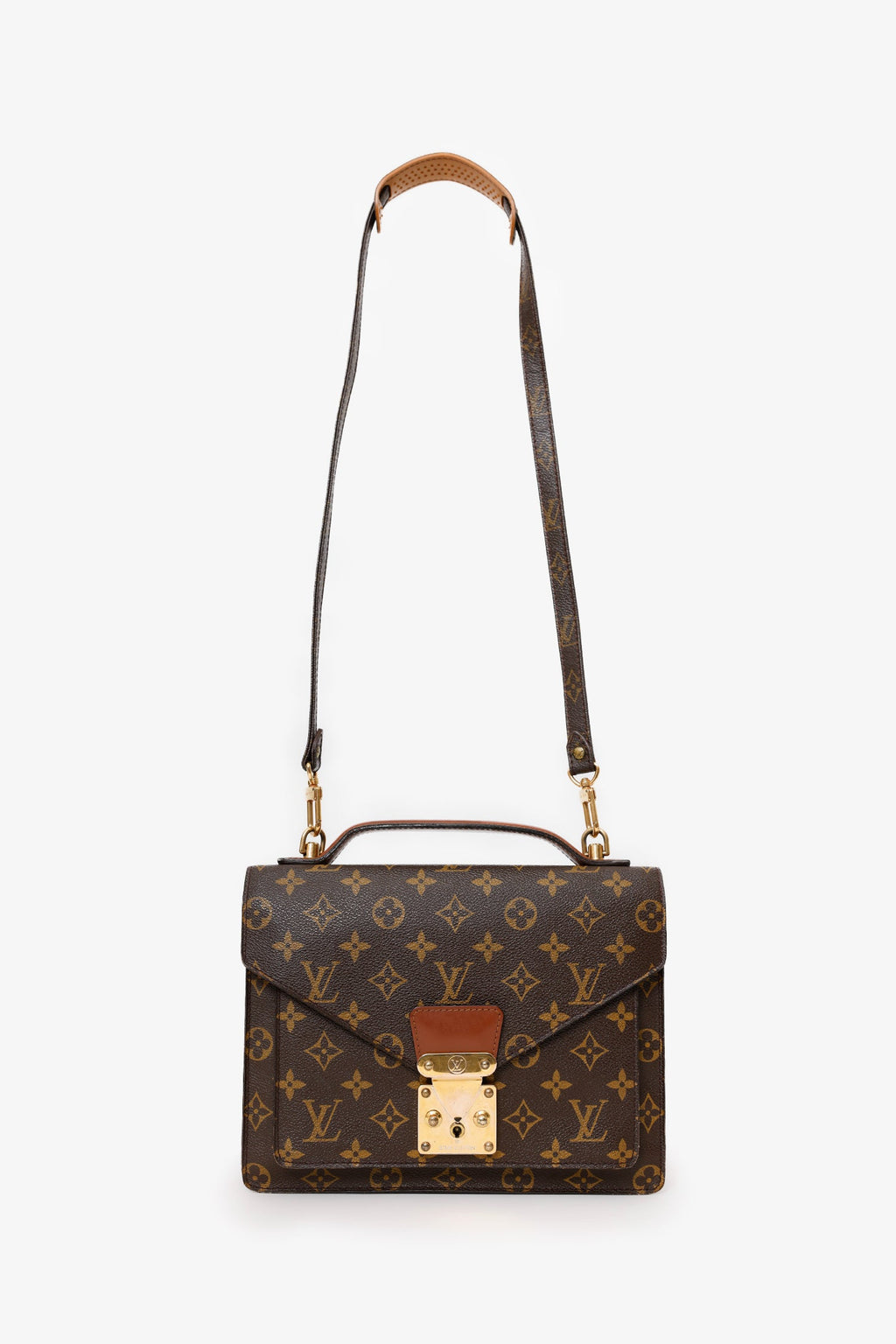 Louis Vuitton Vintage Monogram Canvas Monceau 26 Bag With Strap