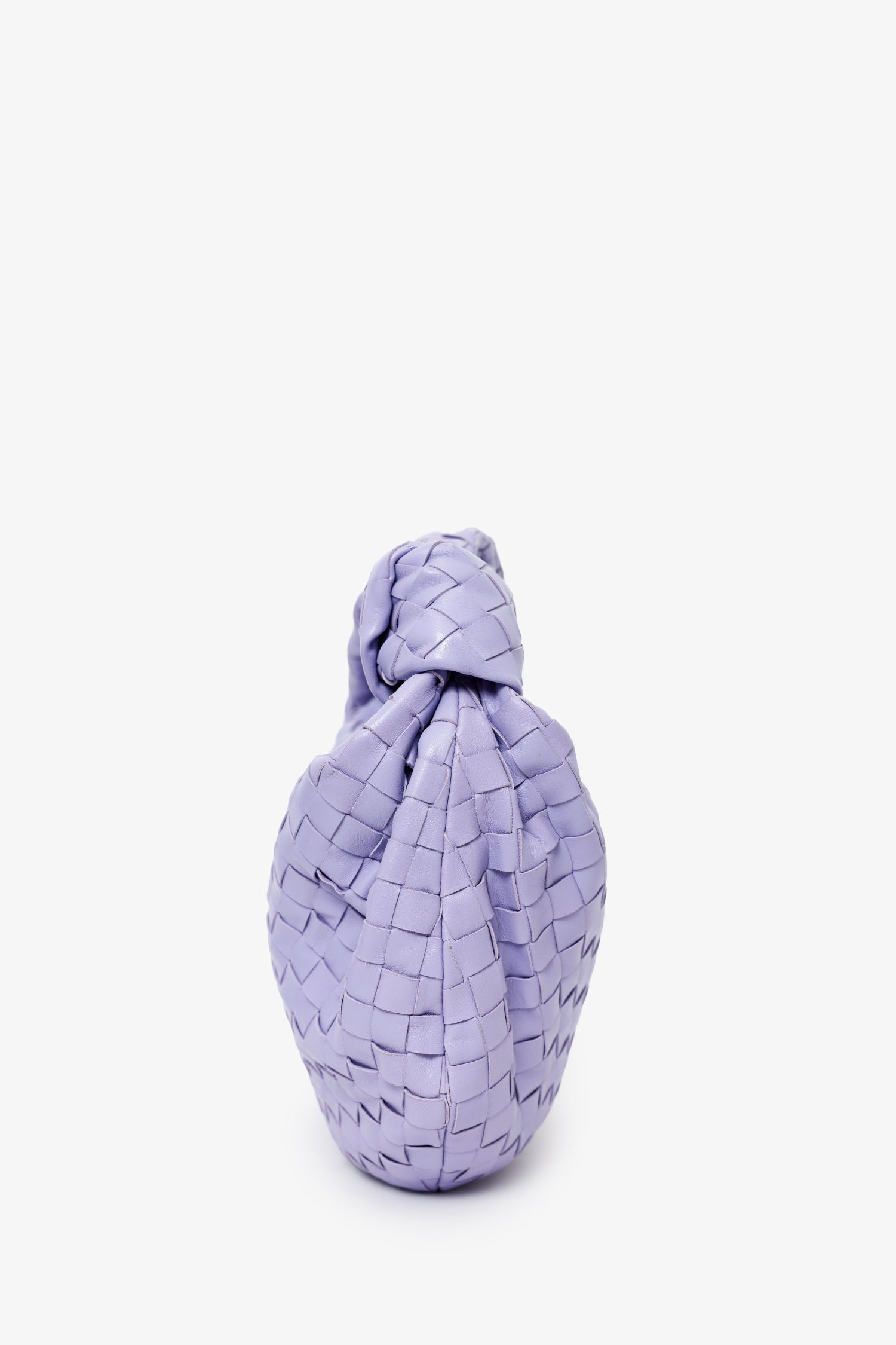 Bottega Veneta Purple Intrecciato Leather Teen Jodie Shoulder Bag