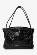 Bottega Veneta Black Maxi Intrecciato Leather Large Arco Slouch Bag