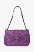 Bottega Veneta Purple Intrecciato Leather 'Rialto' Bag
