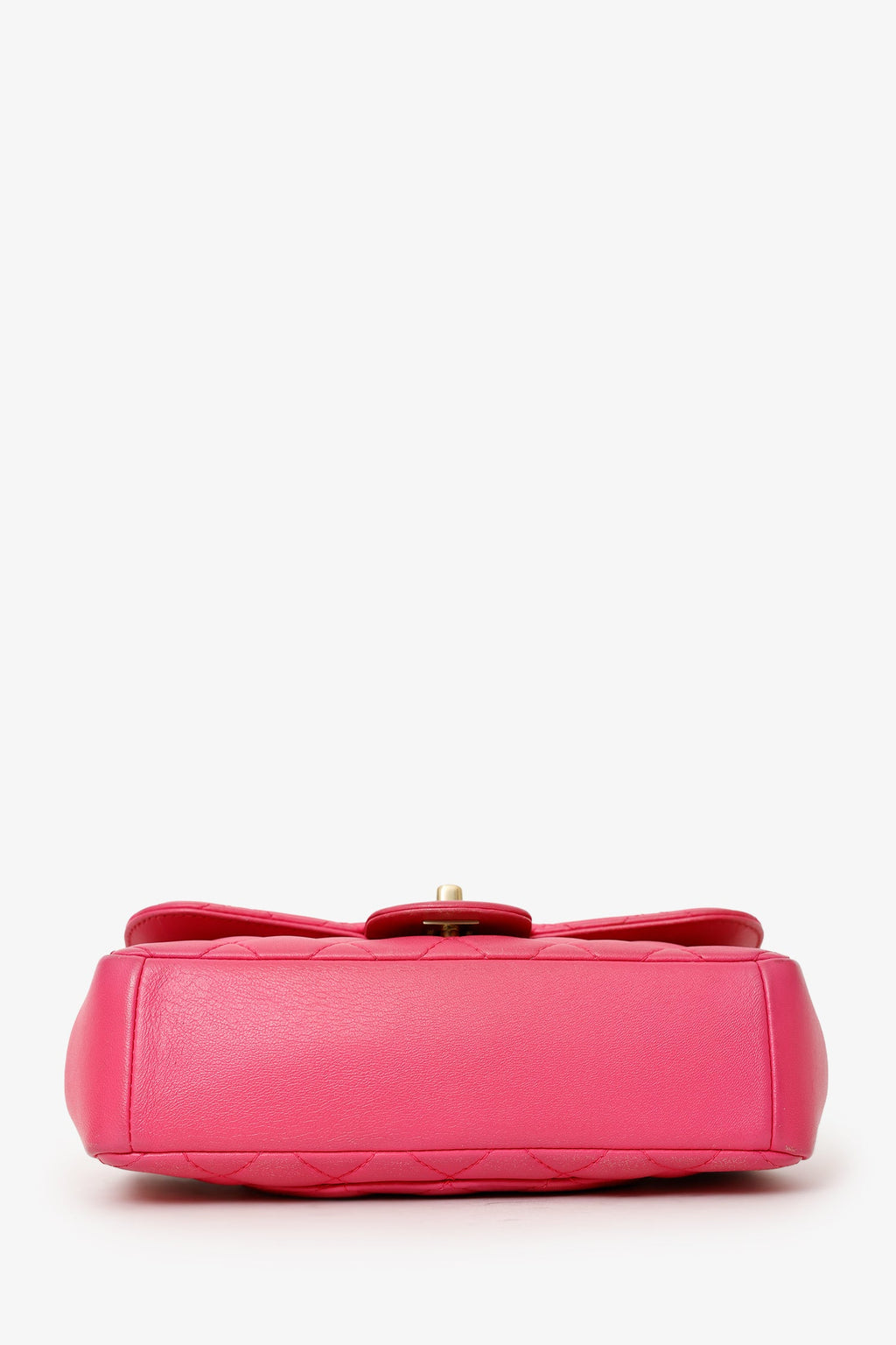 Pre-Loved Chanel™ 2015-16 Pink Lambskin Quilted Mini Mademoiselle Chic Flap