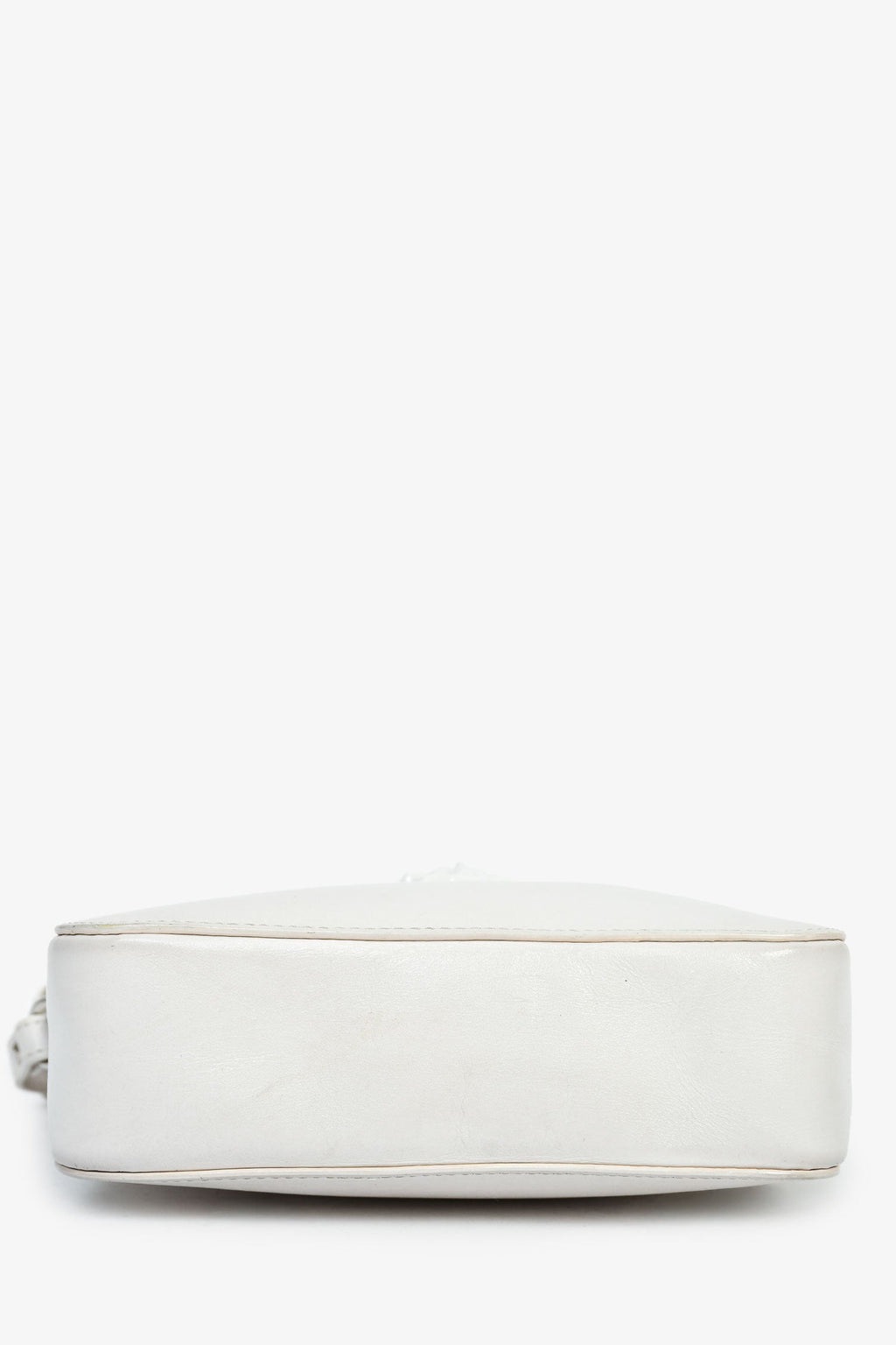 Versace White Leather Medusa Camera Crossbody Bag