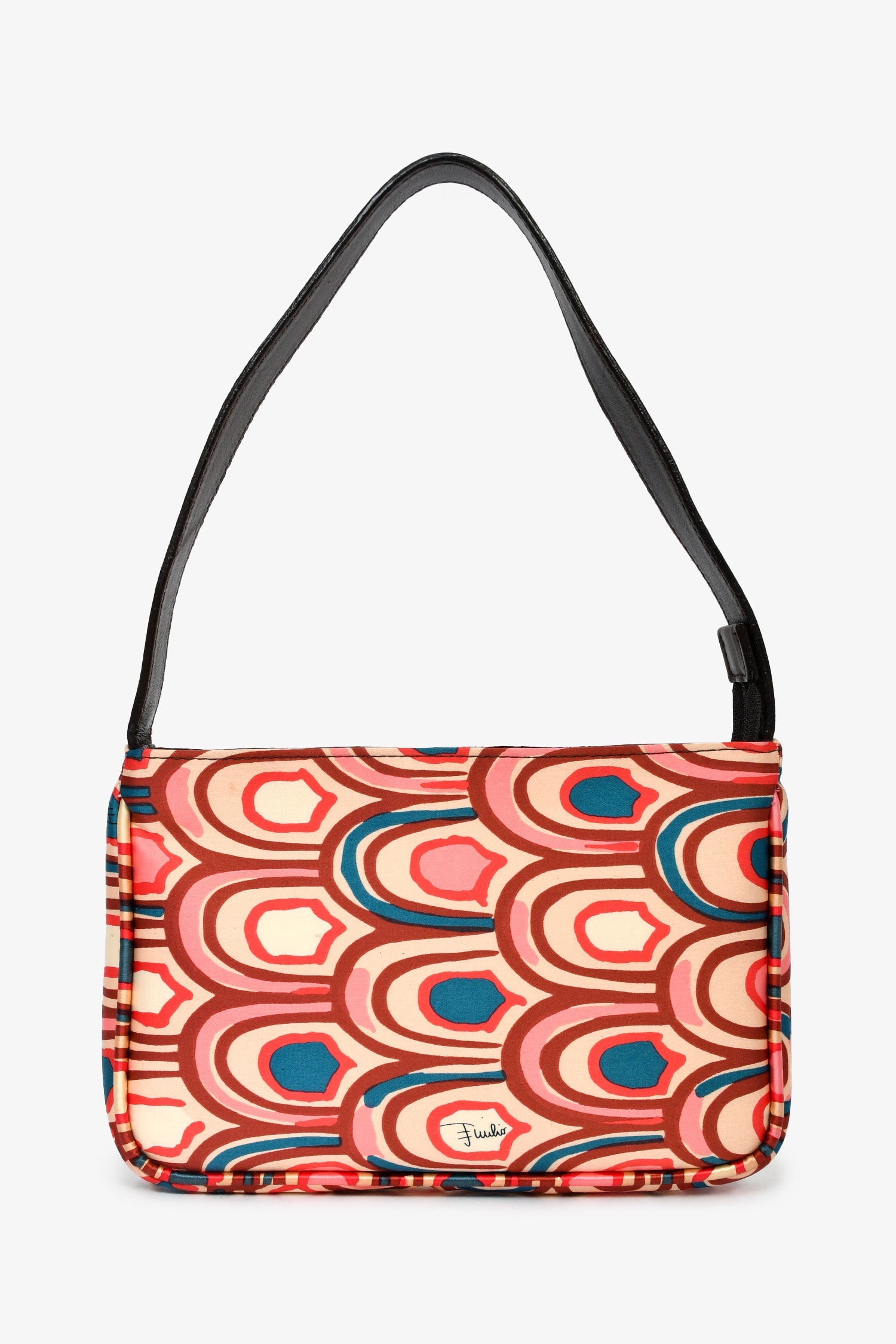 Emilio Pucci Pink Silk Patterned Mini Bag