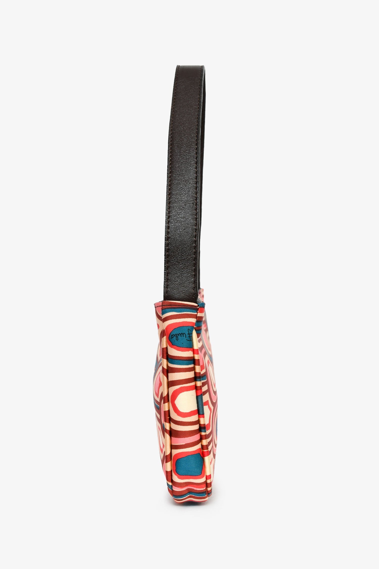 Emilio Pucci Pink Silk Patterned Mini Bag