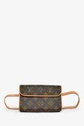 Louis Vuitton 2004 Monogram Canvas Pochette Florentine Belt Bag Size XS