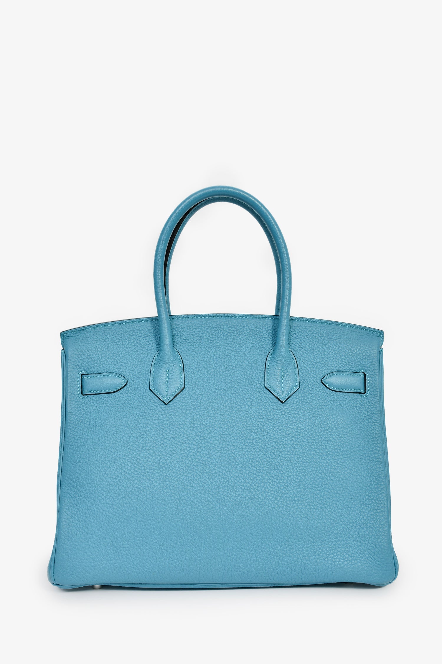 Hermès 2014 Bleu Colvert Togo Leather Retourne Birkin 30 PHW